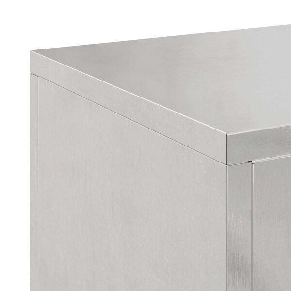 VidaXL Στήριγμα Φυτών Εξωτερικού Χώρου 2 τμχ 24x24x35 εκ Ανοξείδωτο ατσάλι
