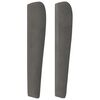 vidaXL Κεφαλάρι με Πτερύγια Σκούρο Γκρι 83x23x118/128 εκ. Βελούδινο