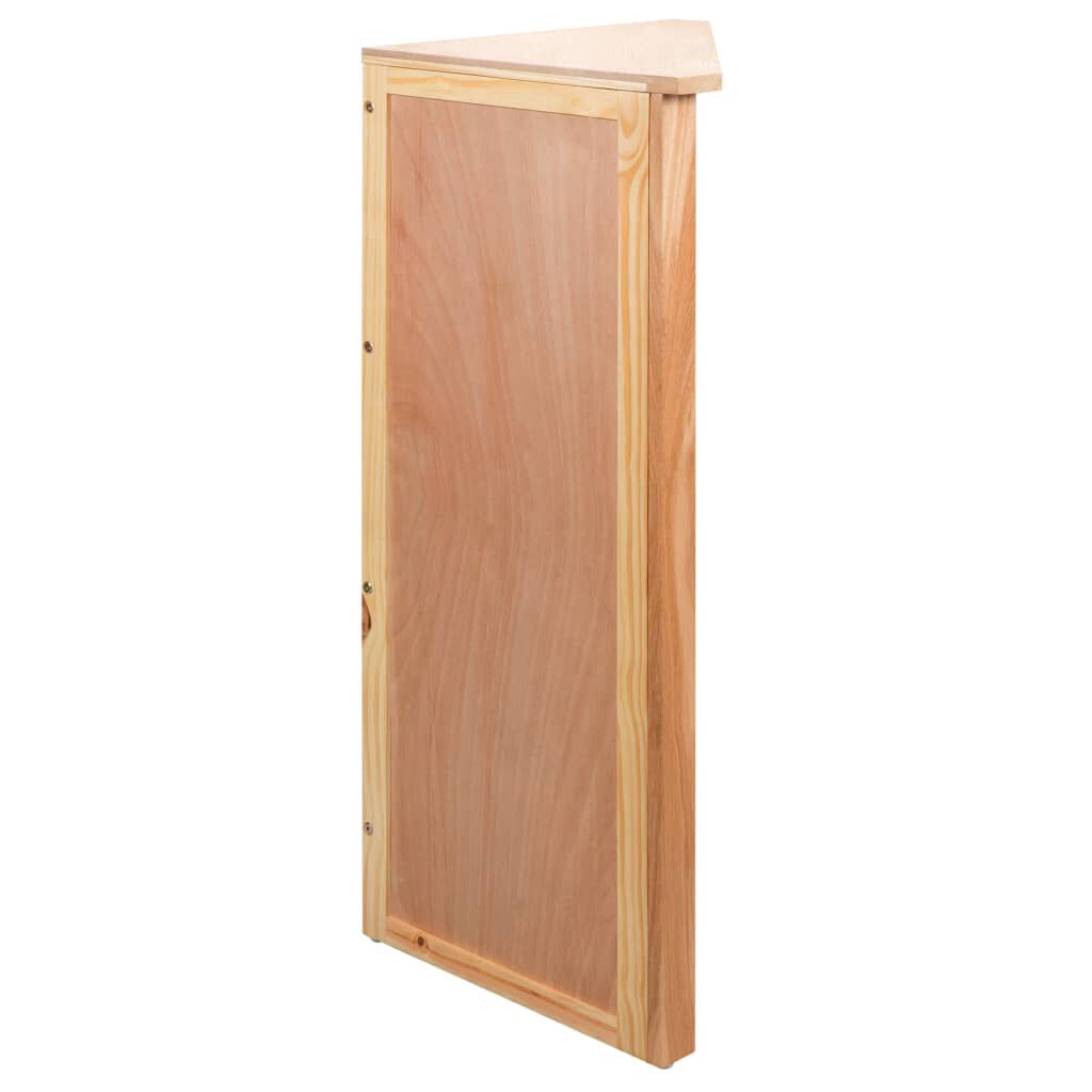 vidaXL Ραφιέρα Γωνιακή 59 x 36 x 100 εκ. από Μασίφ Ξύλο Δρυός