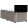 vidaXL &Kappa;&rho;&epsilon;&beta;ά&tau;&iota; Boxspring &mu;&epsilon; &Sigma;&tau;&rho;ώ&mu;&alpha; Taupe 90x200 &epsilon;&kappa;. &Upsilon;&phi;&alpha;&sigma;&mu;ά&tau;&iota;&nu;&omicron;