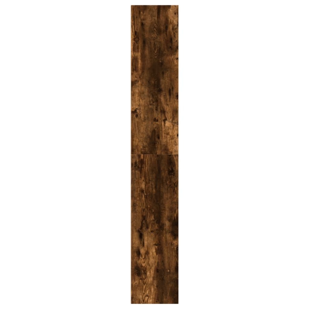 vidaXL Βιβλιοθήκη Καπνιστή Δρυς 40x30x189 εκ. από Επεξεργασμένο Ξύλο