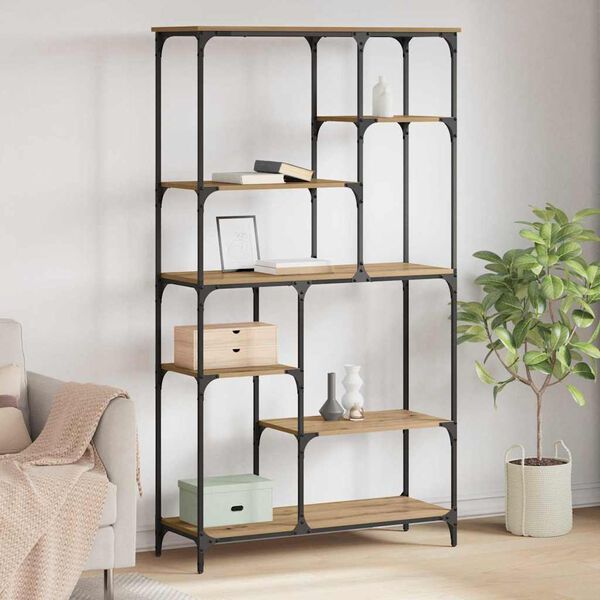 vidaXL &Rho;ά&phi;&iota; &Beta;&iota;&beta;&lambda;ί&omega;&nu; Artisan Oak 99 x 35,5 x 176 cm &Epsilon;&pi;&epsilon;&xi;&epsilon;&rho;&gamma;&alpha;&sigma;&mu;έ&nu;&omicron; &xi;ύ&lambda;&omicron;