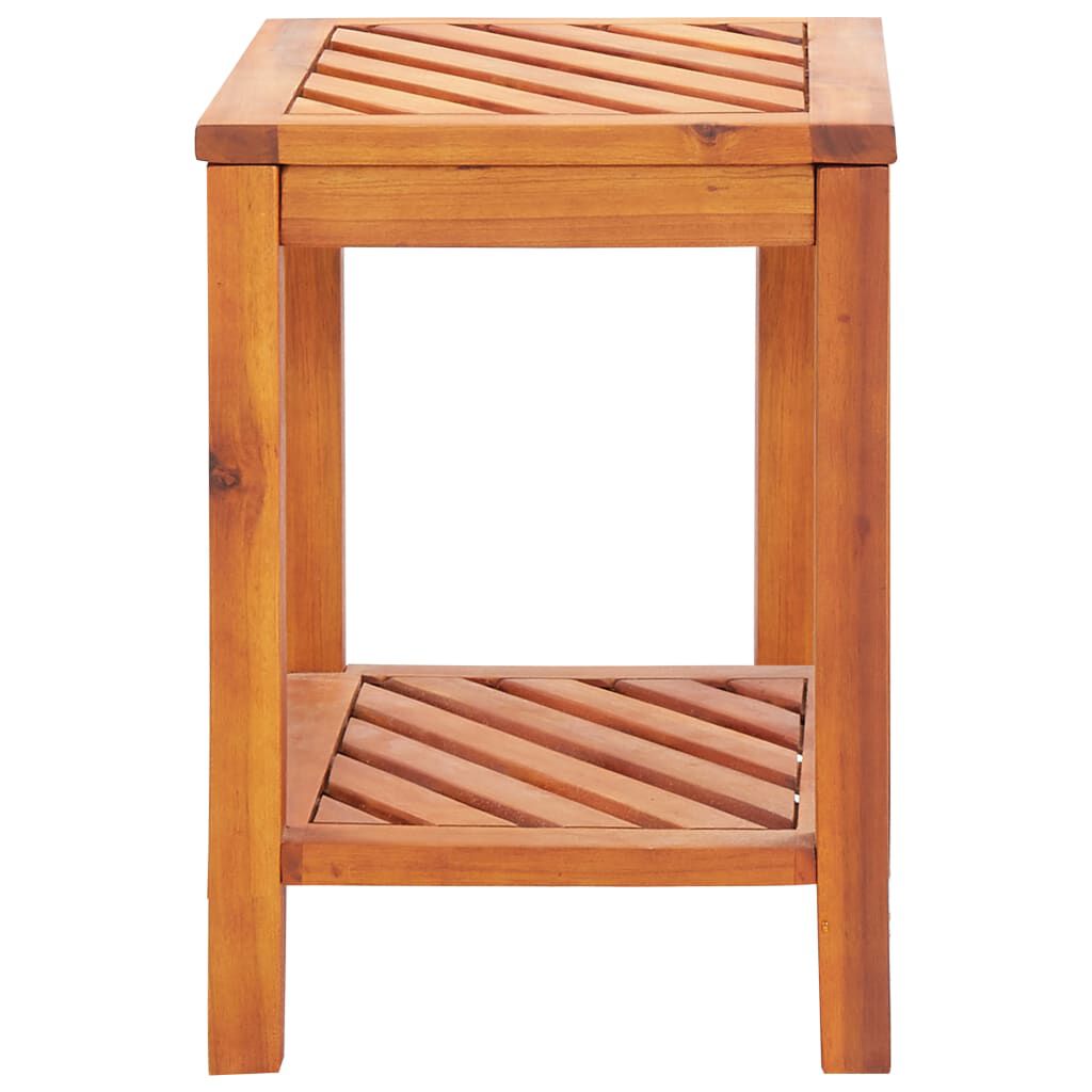vidaXL Τραπεζάκι Βοηθητικό 45 x 33 x 45 εκ. από Μασίφ Ξύλο Ακακίας