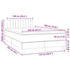 vidaXL &Kappa;&rho;&epsilon;&beta;ά&tau;&iota; Boxspring &mu;&epsilon; &Sigma;&tau;&rho;ώ&mu;&alpha; & LED &Sigma;&kappa;. &Pi;&rho;ά&sigma;&iota;&nu;&omicron; 120x190&epsilon;&kappa; &Beta;&epsilon;&lambda;&omicron;ύ&delta;&omicron;