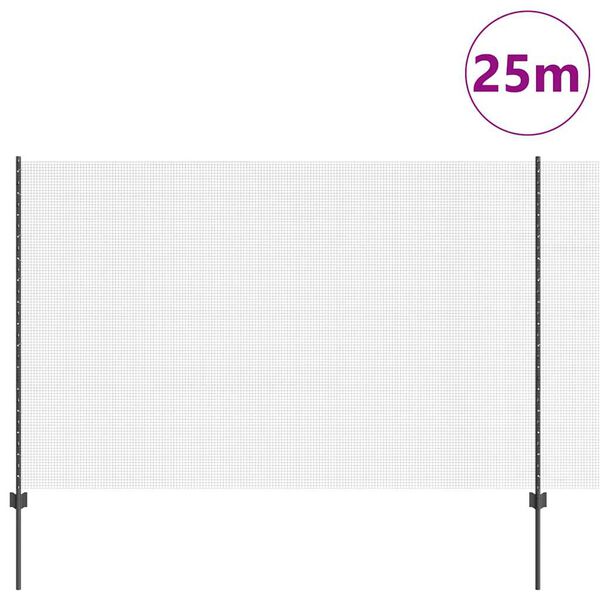 vidaXL &Tau;&epsilon;&nu;&tau;ώ&tau;&omicron; &mu;&epsilon; &sigma;&tau;ή&rho;&iota;&gamma;&mu;&alpha; &Gamma;&kappa;&rho;&iota; 1,5 x 25 m &Alpha;&tau;&sigma;ά&lambda;&iota;