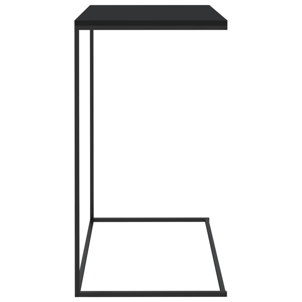 vidaXL Τραπέζι Βοηθητικό Μαύρο 55x35x66 εκ. από Επεξεργασμένο Ξύλο
