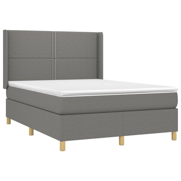 vidaXL &Kappa;&rho;&epsilon;&beta;ά&tau;&iota; Boxspring &mu;&epsilon; &Sigma;&tau;&rho;ώ&mu;&alpha; &Sigma;&kappa;&omicron;ύ&rho;&omicron; &Gamma;&kappa;&rho;&iota; 140x200 &epsilon;&kappa; &Upsilon;&phi;&alpha;&sigma;&mu;ά&tau;&iota;&nu;&omicron;