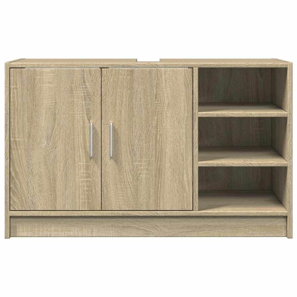 vidaXL Ντουλάπι Νιπτήρα Sonoma Δρυς 90x29x55εκ. από Επεξεργασμένο Ξύλο