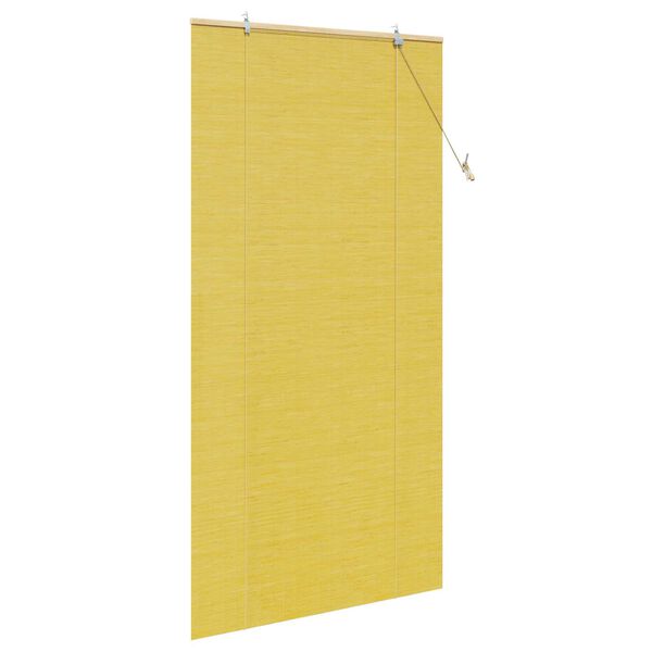 vidaXL Ρολά και Σκίες Παραθύρων Κίτρινο 110 x 220 cm Μπαμπού