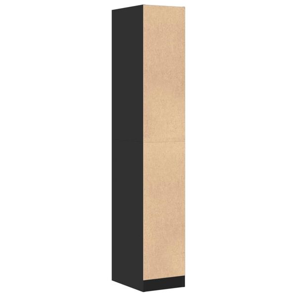 vidaXL Συρταριέρα Γενικής Χρήσης Μαύρο 30x41x174,5 εκ. Επεξ. Ξύλο
