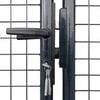 vidaXL Πόρτα Κήπου με Πλέγμα Γκρι 306 x 175 εκ. από Γαλβανισμένο Ατσάλι