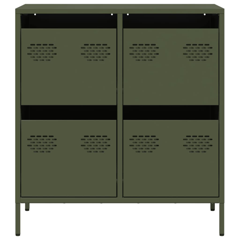 vidaXL Ντουλάπι Λαδί 68x39x73,5 εκ. από Χάλυβα Ψυχρής Έλασης