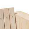 vidaXL Καναπές Κήπου Καφέ 134 x 60 x 62 cm Μασίφ ξύλο πεύκου