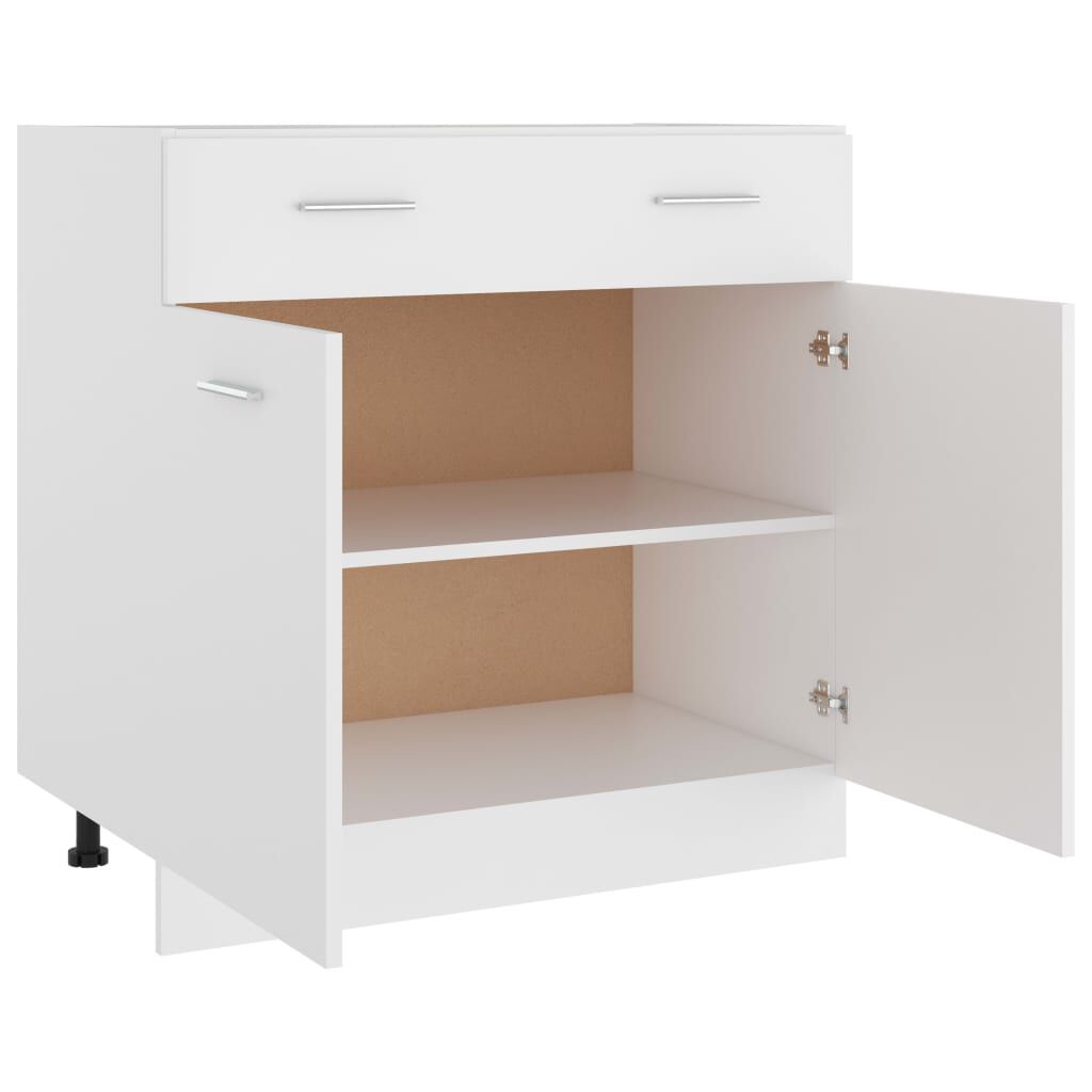 vidaXL Ντουλάπι με Συρτάρι Lyon Λευκό 80x46x81,5 εκ. Επεξ. Ξύλο
