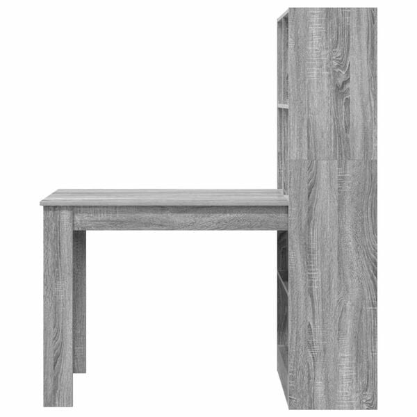 vidaXL Γραφείο Γκρίζο Σονομα 122 x 67 x 145 εκ. Επεξεργασμένο ξύλο