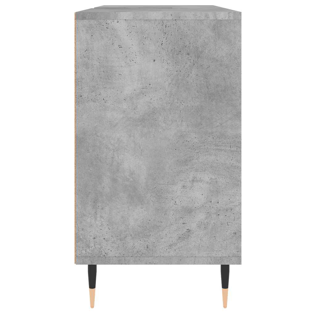 vidaXL Ντουλάπι Μπάνιου Γκρι Σκυροδέματος 80x33x60 εκ. Επεξ. Ξύλο