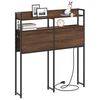 vidaXL Κεφαλάρι Αποθήκης με ράφι Καφέ δρυς 75 cm Επεξεργασμένο ξύλο