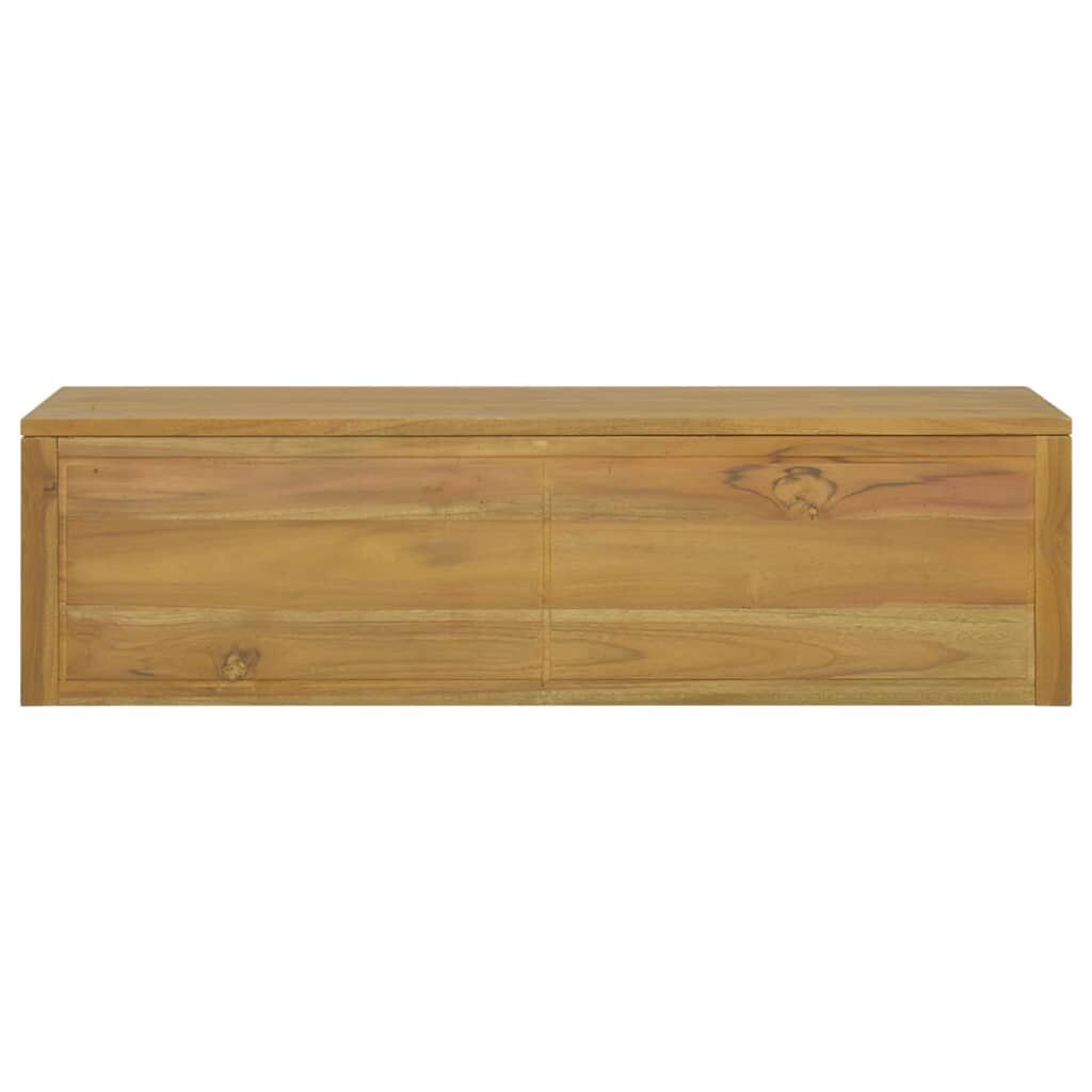 vidaXL Έπιπλο Μπάνιου Επιτοίχιο 110x45x30 εκ. από Μασίφ Ξύλο Teak