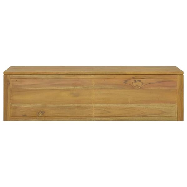 vidaXL Έπιπλο Μπάνιου Επιτοίχιο 110x45x30 εκ. από Μασίφ Ξύλο Teak