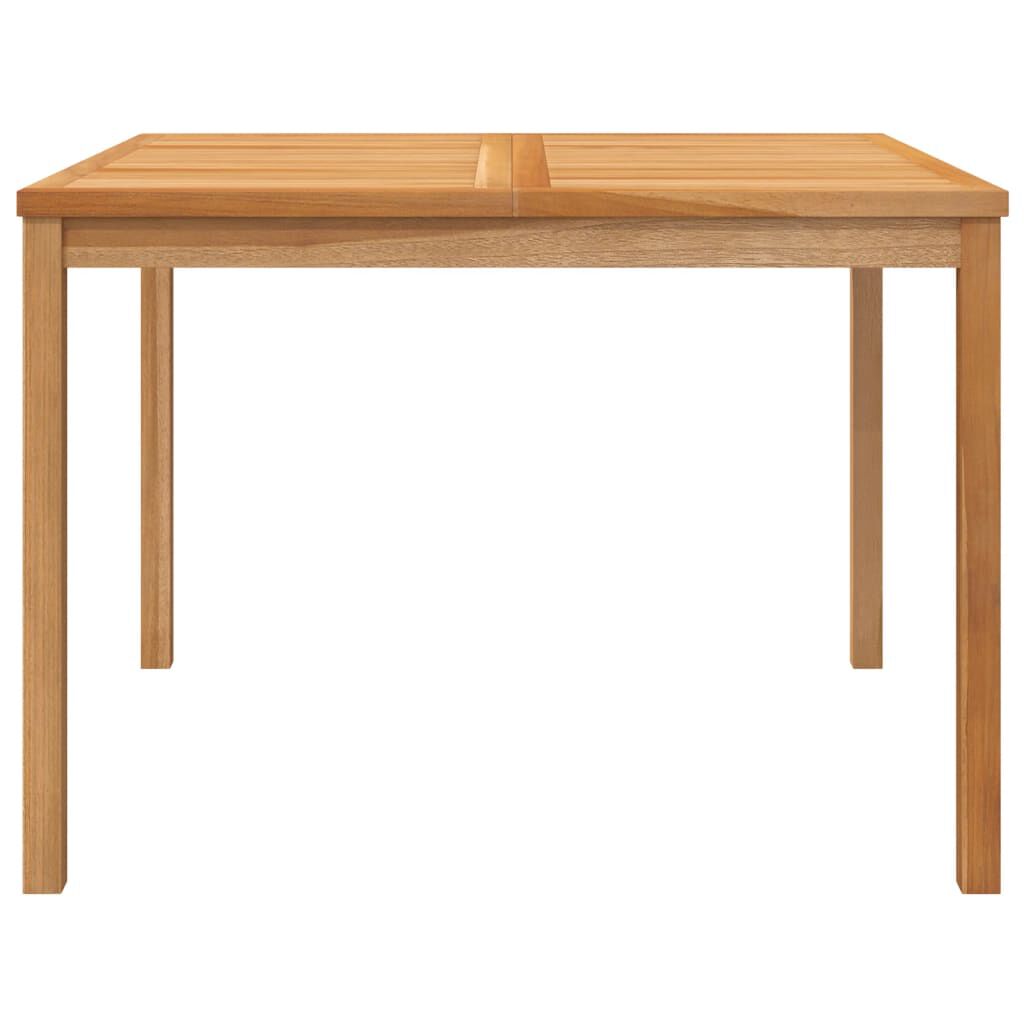 vidaXL Τραπεζαρία Κήπου 110 x 110 x 77 εκ. από Μασίφ Ξύλο Teak