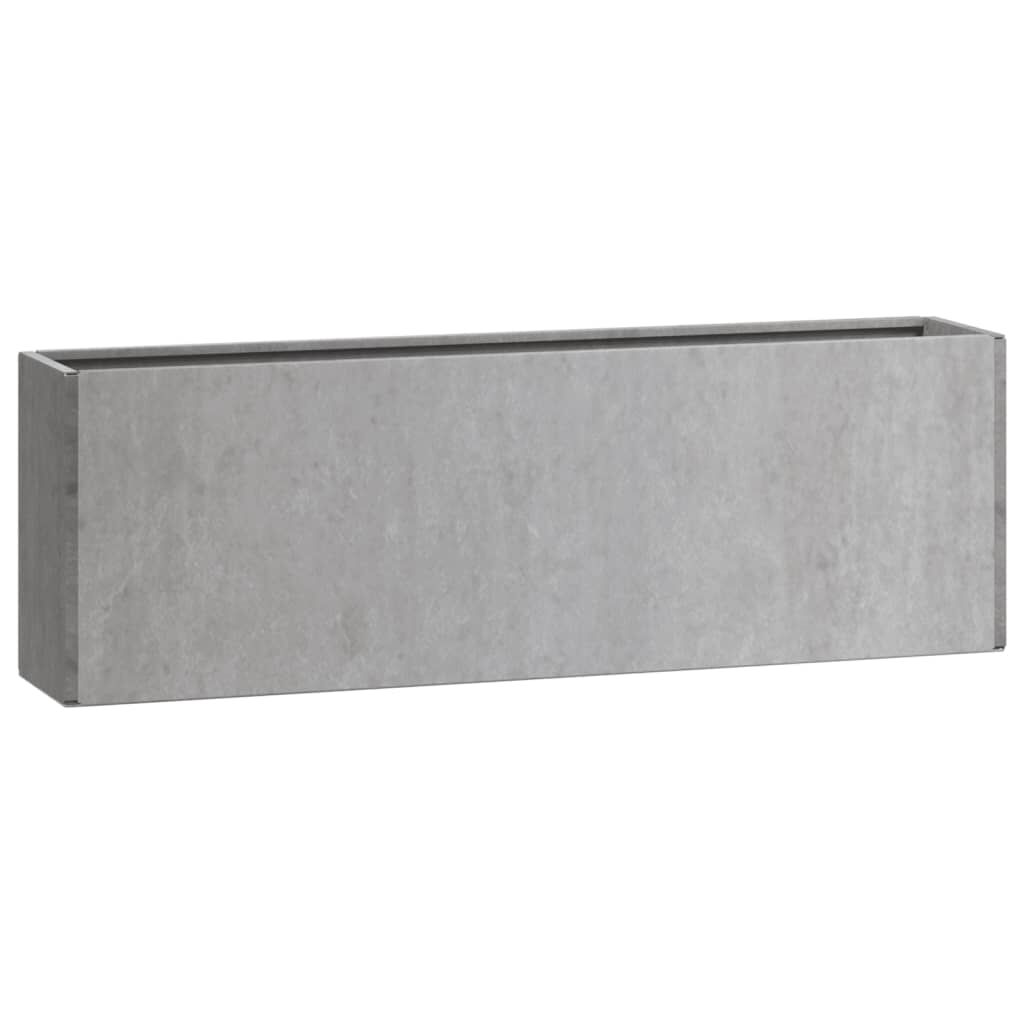 vidaXL Γλάστρες Τοίχου 2τεμ Σκουρ. 53x10x17εκ. Ατσάλι Σκληρ. στον Αέρα