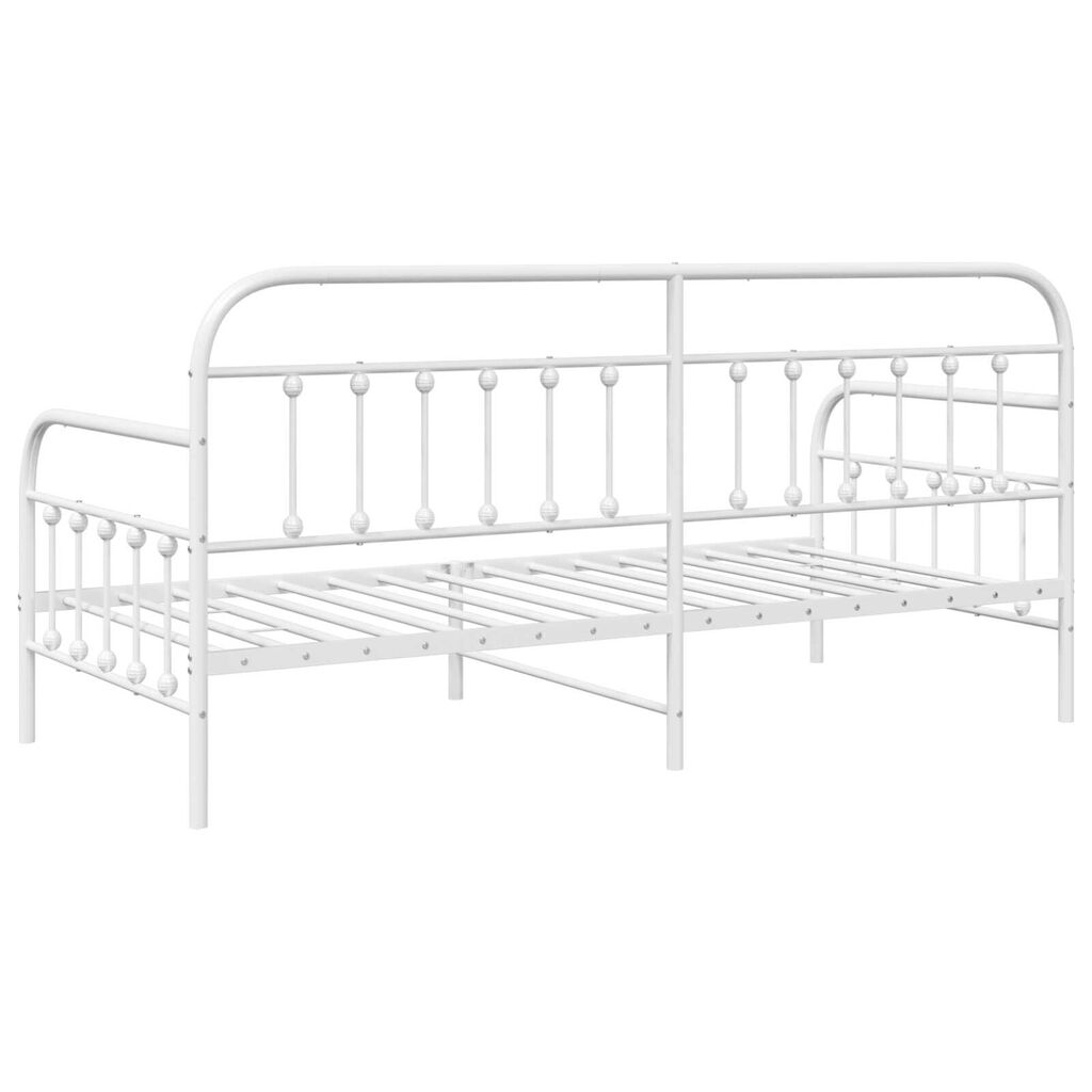 vidaXL Σκελετός Ημέρας Λευκός 100x200 cm Χάλυβας