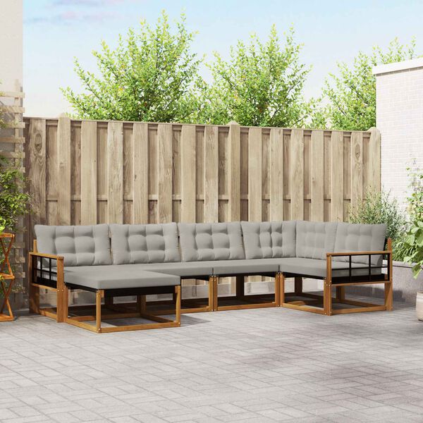 vidaXL &Sigma;&epsilon;&iota;&rho;ά &Kappa;&alpha;&nu;&alpha;&pi;έ &Epsilon;&xi;&omega;&tau;&epsilon;&rho;&iota;&kappa;&omicron;ύ 6 pcs &Phi;&upsilon;&sigma;&iota;&kappa;ό &kappa;&alpha;&iota; &Alpha;&nu;&omicron;&iota;&chi;&tau;ό &Gamma;&kappa;&rho;&iota;