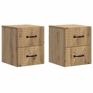 vidaXL &Tau;&omicron;ί&chi;&omicron;&upsilon; &Kappa;&rho;&epsilon;&mu;&alpha;&sigma;&tau;ό &Kappa;&omicron;&mu;&omicron;&delta;ί&nu;&omicron; 2 pcs Artisan &Delta;&rho;&upsilon;&sigmaf; 34,5 x 33 x 40 &epsilon;&kappa;