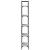vidaXL Βιβλιοθήκη Γκρι Sonoma 155,5x24x166,5 εκ. Επεξεργασμένο Ξύλο