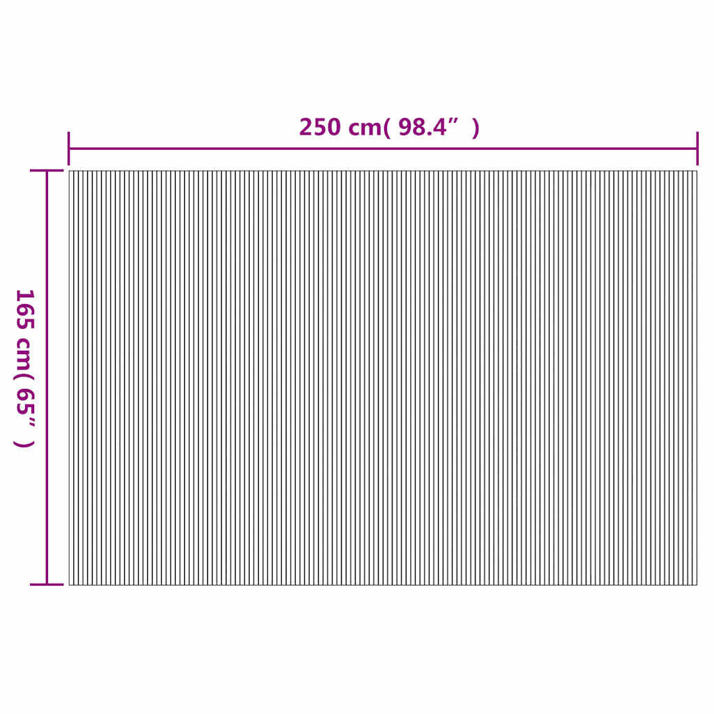 vidaXL Διαχωριστικό Δωματίου σε Φυσικό Χρώμα 250 x 165 εκ. από Μπαμπού
