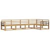 vidaXL &Sigma;&epsilon;&iota;&rho;ά &Kappa;&alpha;&nu;&alpha;&pi;έ &Epsilon;&xi;&omega;&tau;&epsilon;&rho;&iota;&kappa;&omicron;ύ 5 pcs &Lambda;&epsilon;&upsilon;&kappa;ό 327 x 168,5 x 73 cm