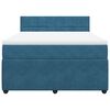 vidaXL &Kappa;&rho;&epsilon;&beta;ά&tau;&iota; Boxspring &mu;&epsilon; &Sigma;&tau;&rho;ώ&mu;&alpha; &Mu;&pi;&lambda;&epsilon; 140x190 &epsilon;&kappa;. &Beta;&epsilon;&lambda;&omicron;ύ&delta;&iota;&nu;&omicron;