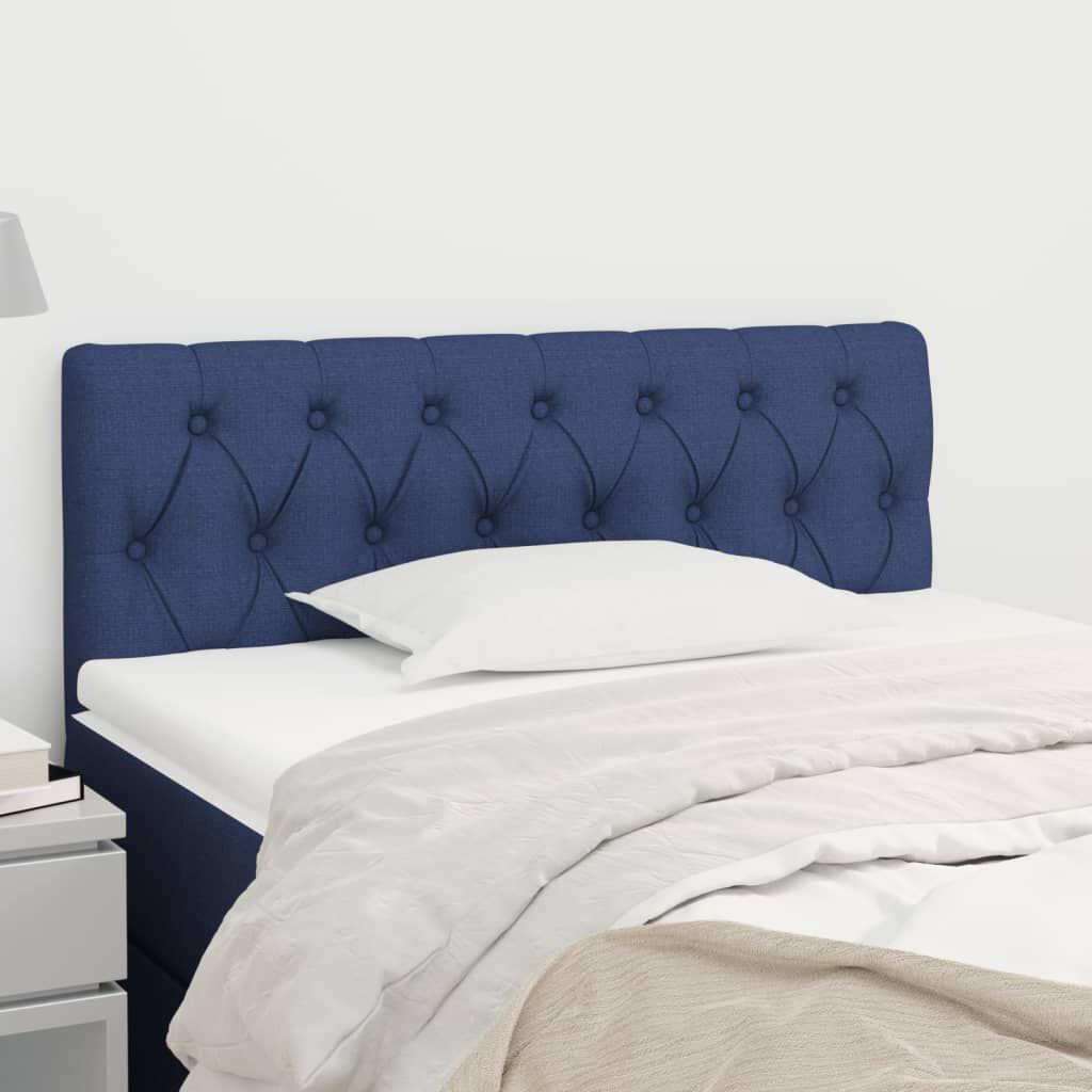 vidaXL Κεφαλάρι Κρεβατιού Μπλε 100x7x78/88 εκ. Υφασμάτινο