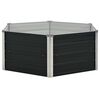vidaXL Ζαρντινιέρα Ψηλή Ανθρακί 129x129x45 εκ. από Γαλβανισμένο Χάλυβα