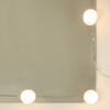 vidaXL Μπουντουάρ με LED Γκρι Σκυροδέματος 86,5x35x136 εκ.
