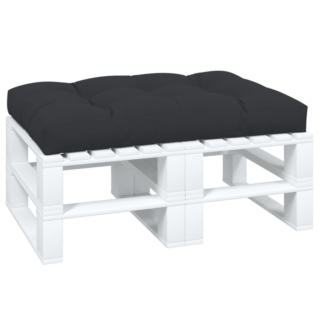 vidaXL Μαξιλάρι Παλέτας Μαύρο 120 x 80 x 12 εκ. Υφασμάτινο