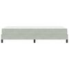 vidaXL Κρεβάτι box spring με στρώμα Ανοιχτό γκρι 90 x 190 cm Βελούδο