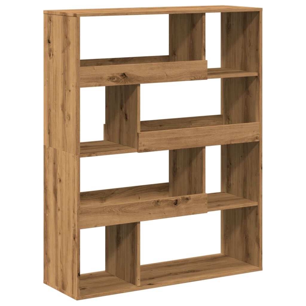 vidaXL Βιβλιοθήκη/Διαχωριστικό Χώρου Δρυς 100x33x125,5 εκ. Επεξ. Ξύλο