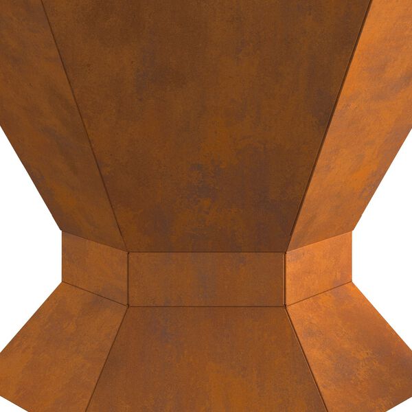 vidaXL Εστία Φωτιάς Εξαγώνια 50x50x40 εκ. Από Χάλυβα Ανθεκτικού στις Καιρικές Συνθήκες