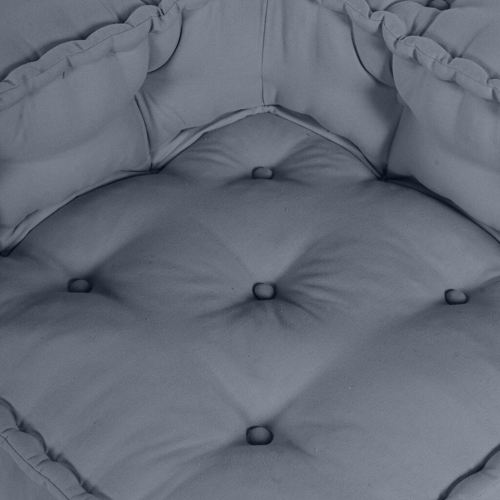 vidaXL Modular Πουφ Γκρί 140x70x36 Υφασμάτινο