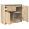 vidaXL Συρταριέρα με Συρτάρια Sonoma Δρυς 71x35x65 εκ. από Επεξ. Ξύλο