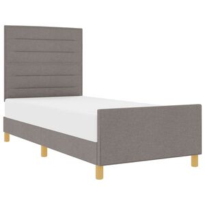 vidaXL &Sigma;&kappa;&epsilon;&lambda;&epsilon;&tau;ό&sigmaf; &Kappa;&rho;&epsilon;&beta;&alpha;&tau;&iota;&omicron;ύ &mu;&epsilon; &kappa;&epsilon;&phi;&alpha;&lambda;ά&rho;&iota; Taupe 90 x 200 cm ύ&phi;&alpha;&sigma;&mu;&alpha;