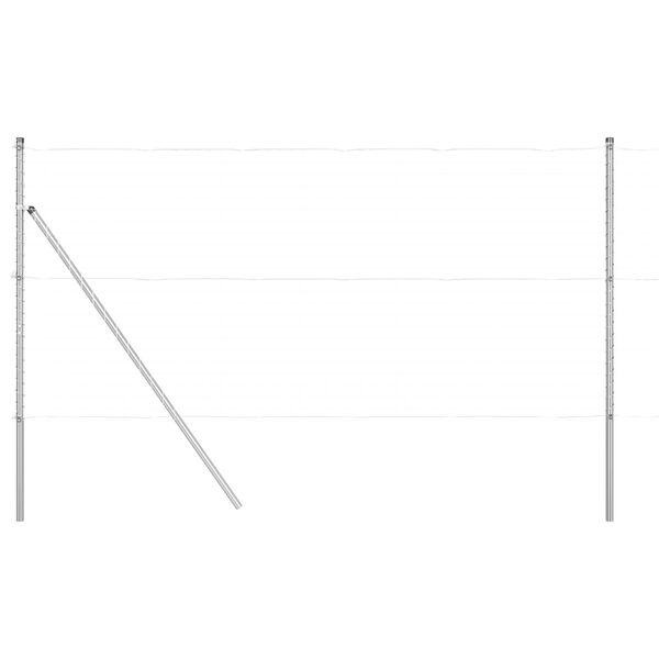 vidaXL Στύλος Περιφράξεων Άλλο 52 pcs Γκρι 3,2 x 3,2 x 190 εκ Ατσάλι