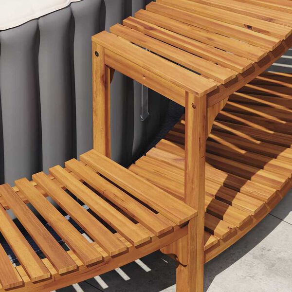 vidaXL Περίβλημα Στρογγυλής Τηλεθύνισης Σπα Καφέ Ø255 εκ.