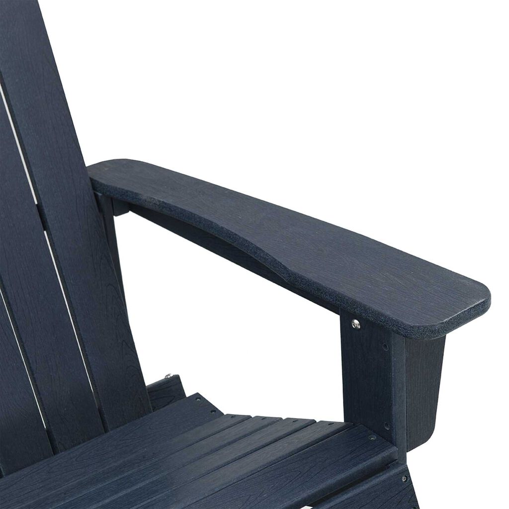 vidaXL κουνιστή καρέκλα Adirondack Ναυτικό μπλε 73.5x92x90 cm HDPE