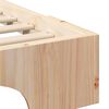 vidaXL Κρεβάτι δαπέδου Καφέ 90 x 210 cm Μασίφ ξύλο πεύκου