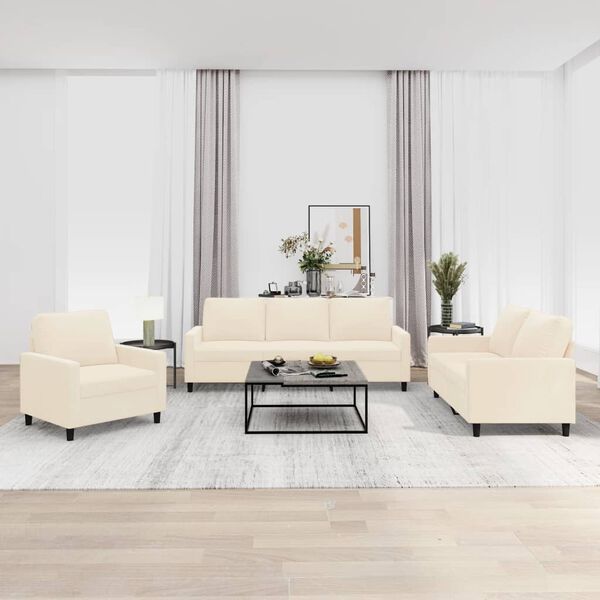 vidaXL &Pi;&omicron;&lambda;&upsilon;&theta;&rho;ό&nu;&epsilon;&sigmaf; &Sigma;&epsilon;&tau; 3 &Tau;&epsilon;&mu;&alpha;&chi;ί&omega;&nu; &Kappa;&rho;&epsilon;&mu; &alpha;&pi;ό &Beta;&epsilon;&lambda;&omicron;ύ&delta;&omicron; &mu;&epsilon; &Mu;&alpha;&xi;&iota;&lambda;ά&rho;&iota;&alpha;