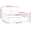 vidaXL Κρεβάτι Boxspring με Στρώμα Μαύρο 200x200 εκ. Συνθετικό Δέρμα