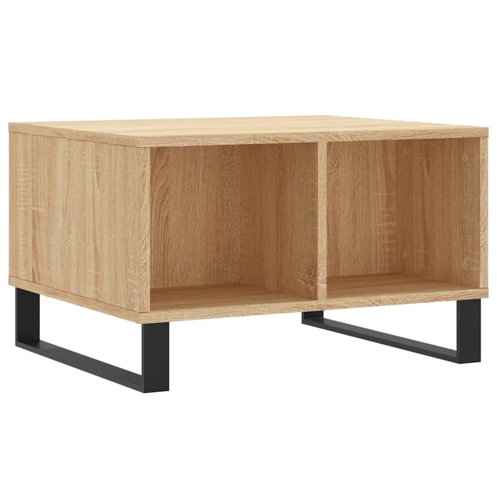 vidaXL Τραπεζάκι Σαλονιού Sonoma Δρυς 60x50x36,5εκ. Επεξεργασμένο Ξύλο