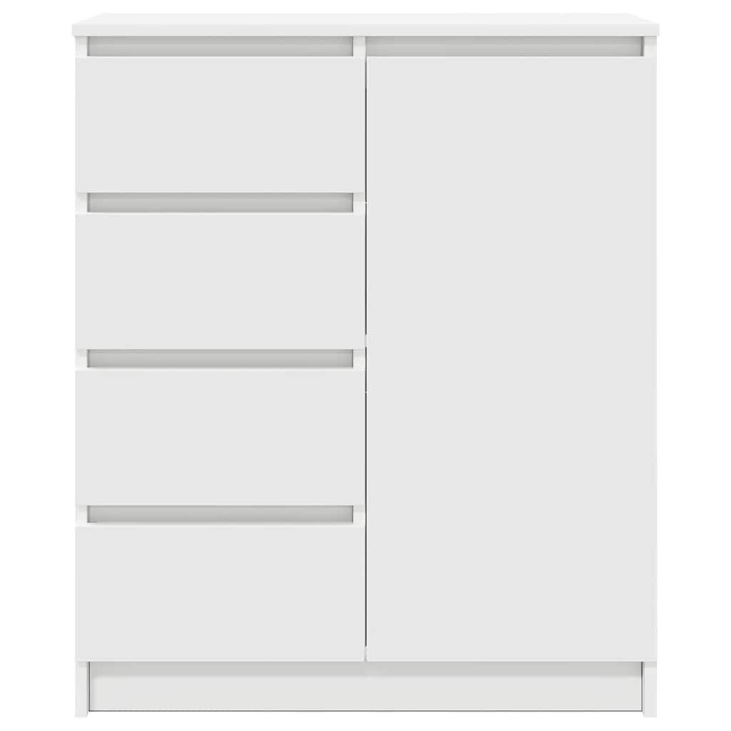 vidaXL Συρταριέρα με Συρτάρια Λευκή 71x35x84 εκ. από Επεξ. Ξύλο